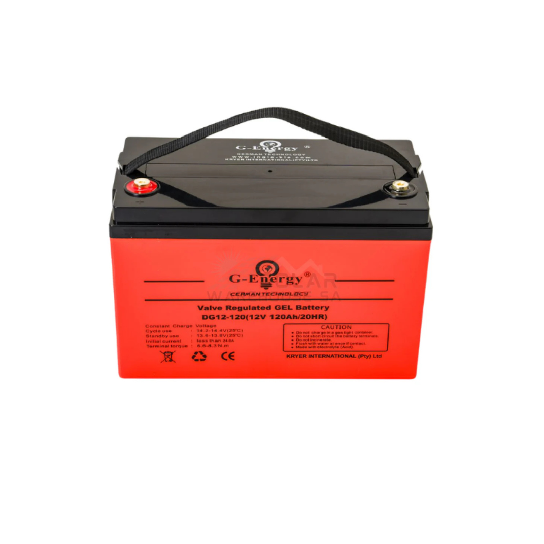 120AH G-ENERGY 12V Deep Cycle Gel Battery – The Solar Step