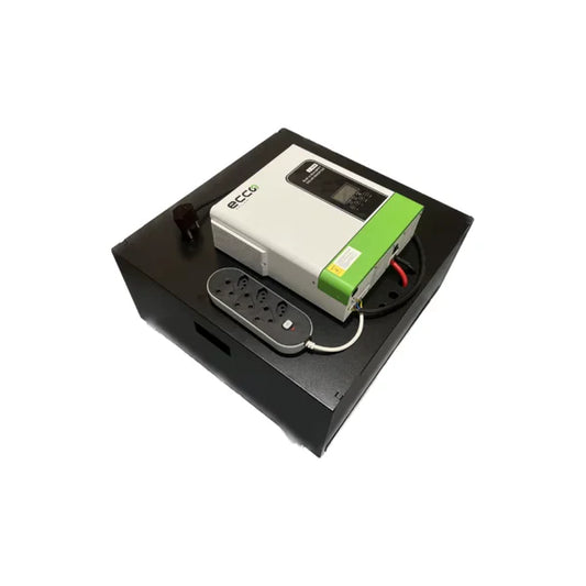 3.5KVA / 3500W 24V ECCO Hybrid Inverter 100A Plug & Play System + 2.71kWh LITHIUM BATTERY (SOLAR READY)