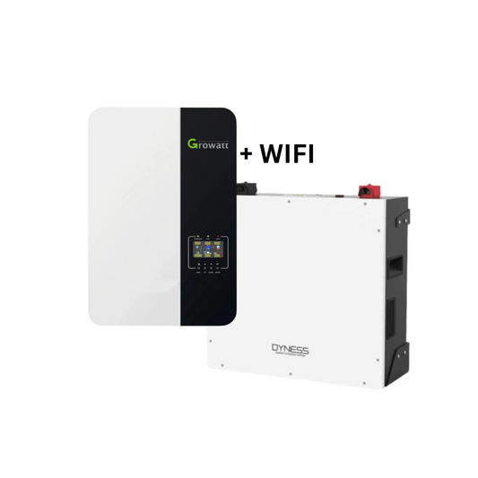 5KVA Growatt Hybrid Inverter (SNA5000) MPPT / Dyness 5.12kWh Lithium Battery Combo Kit