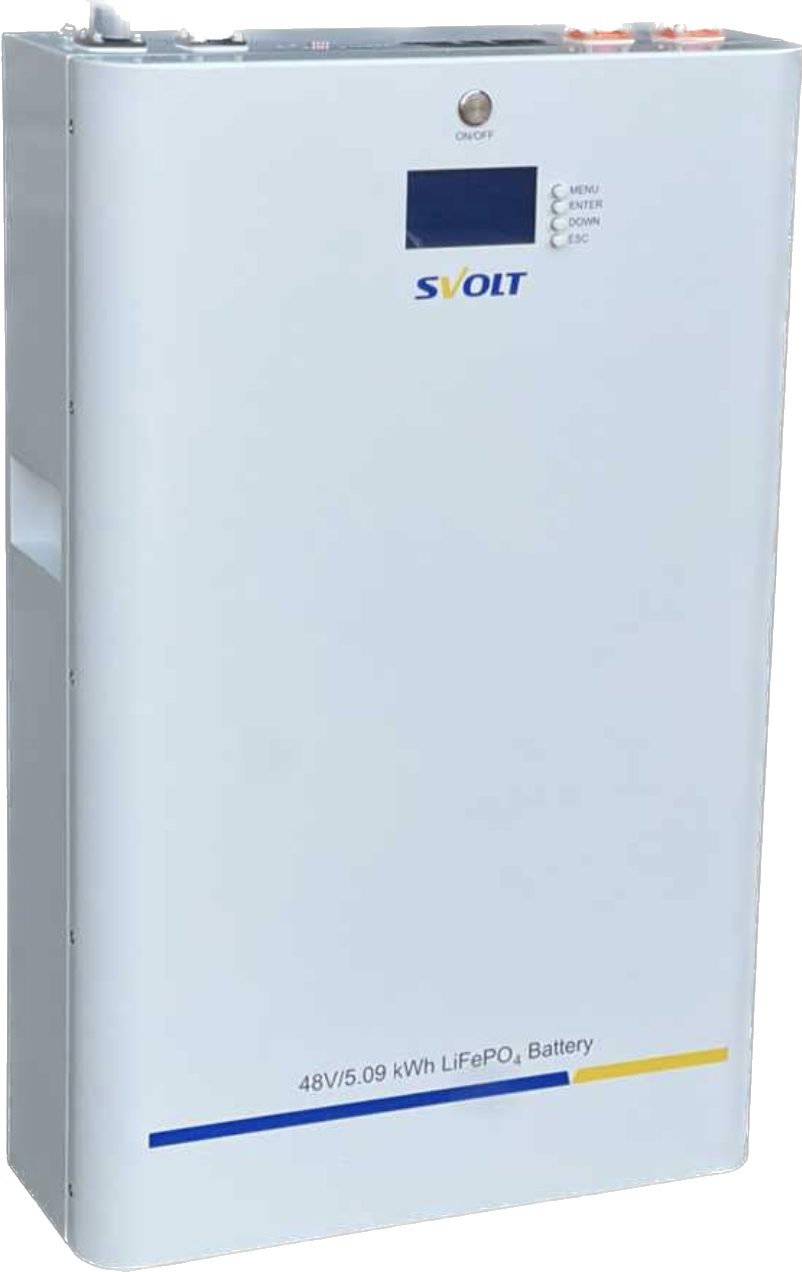 SVOLT 5.09kWh 106AH 48V Lithium Ion Battery (Slim - Wall Mounted) With BMS (R-TYPE)