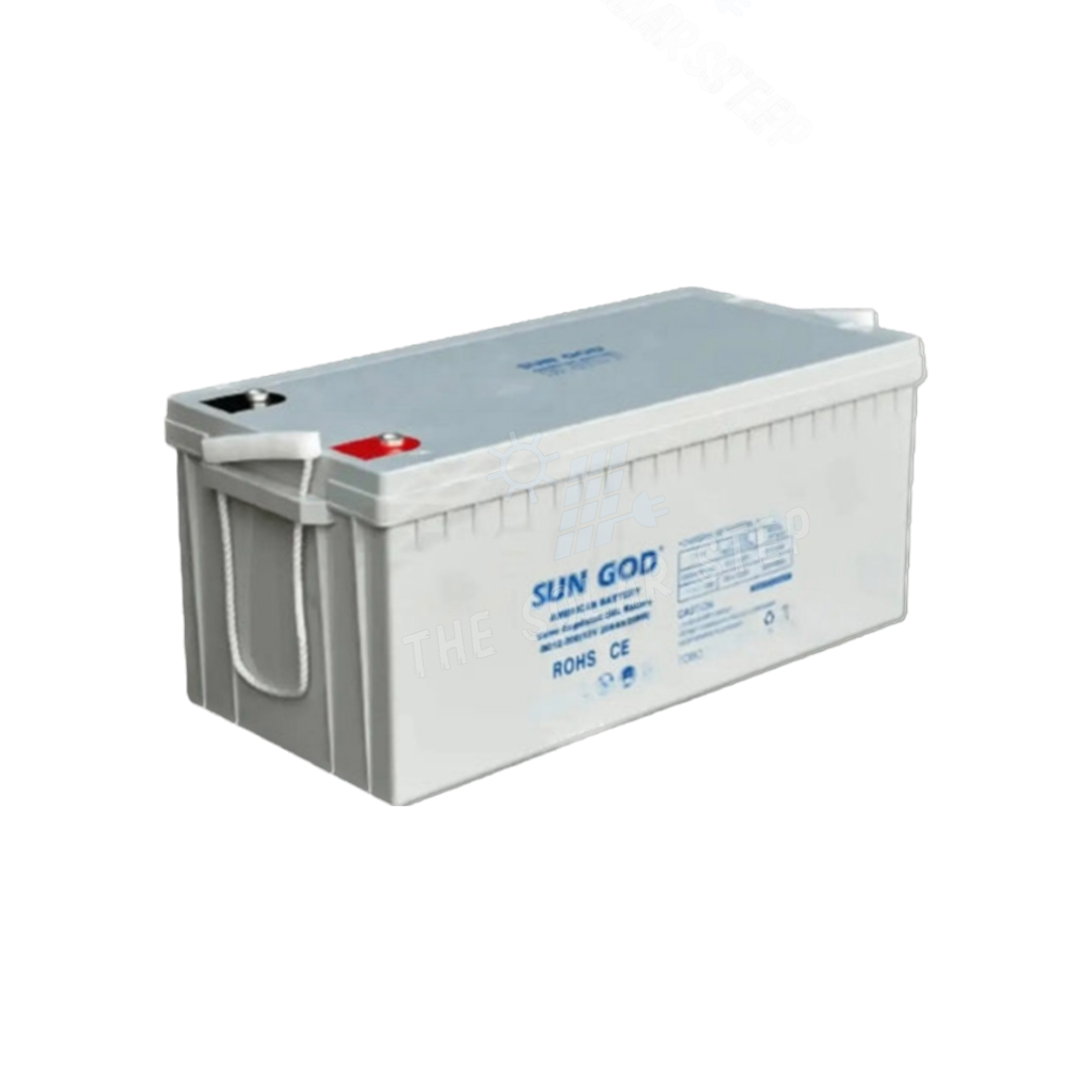 12V 200AH SUN GOD Deep Cycle American Gel Battery