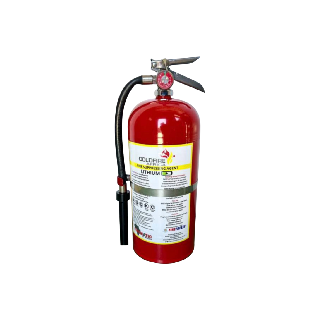 9L ColdFire Lithium-Ion Fire Extinguisher – The Solar Step