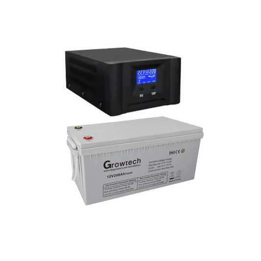 1000W 12V INVERTER + 200AH Gel Battery Budget Combo