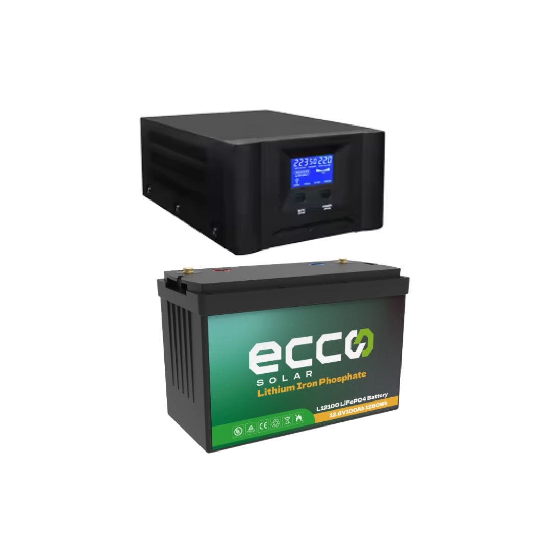 1000W 12V ECCO Inverter + 100AH Gel Battery Budget Combo