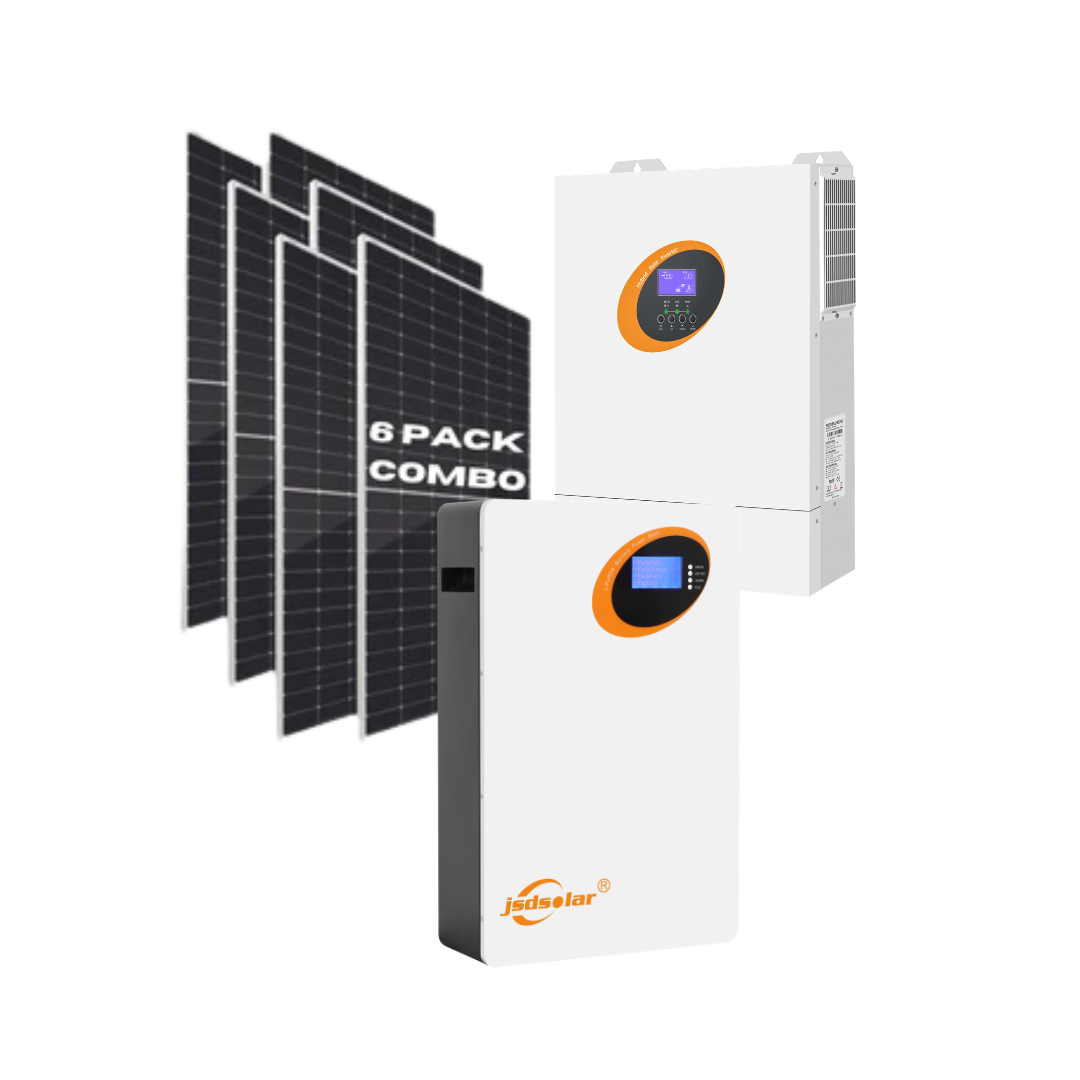 11KVA JSD Solar Hybrid Inverter MPPT 48V + 5.12kWh JSD Lithium Battery + 6x 560W Tier 1 Solar Combo