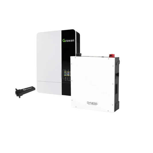 5KVA Growatt Hybrid Inverter 48V MPPT + 5.12kWh Dyness Lithium Battery Combo Kit