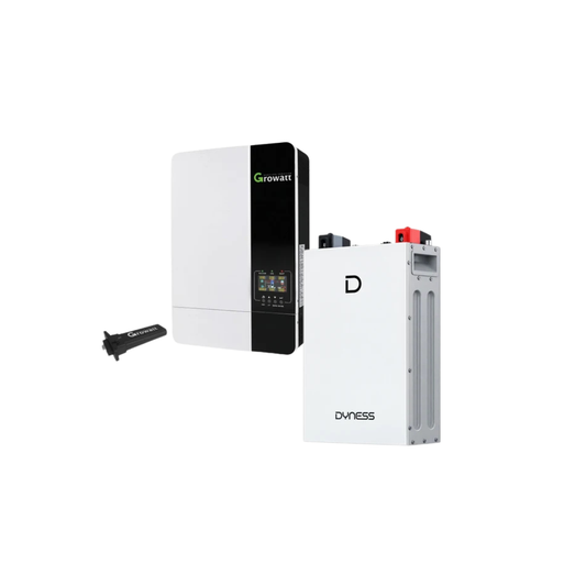 5KVA Growatt Hybrid Inverter 48V MPPT + Dyness DL5.0F 5.12kWh LiFePO₄ Lithium Battery Combo Kit