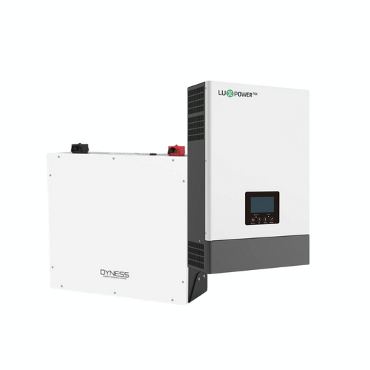 5KVA / 5000W LUXPOWER MPPT Hybrid Inverter + 5.12kWh DYNESS Lithium Battery Combo