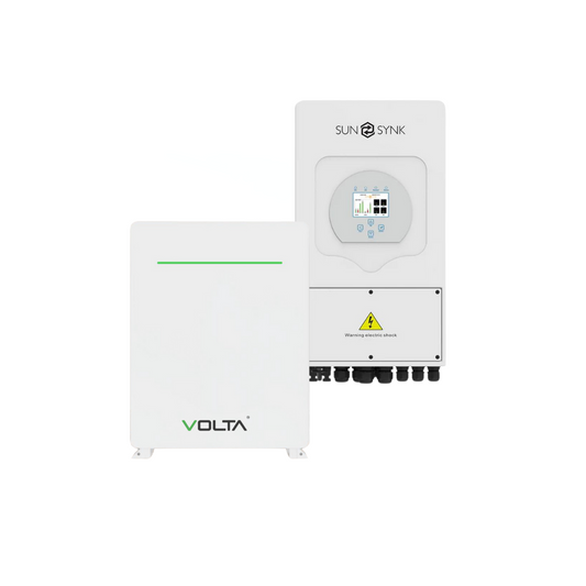 5KVA / 5000W SUNSYNK Hybrid Inverter + 1x 5.12kWh VOLTA STAGE 1 Lithium Battery (New Gen)
