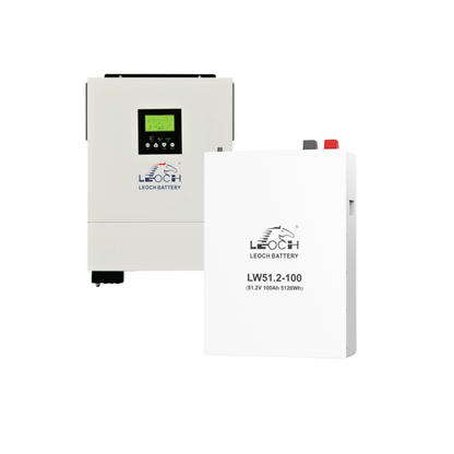 6.2kW Off-Grid Leoch Hybrid Inverter + 1x Leoch 5.12kWh Lithium Battery Kit