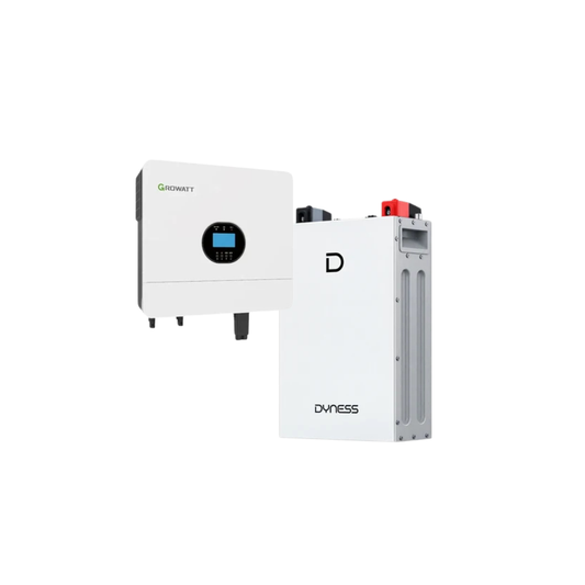 6KW MPPT 100A Growatt Hybrid Inverter + Dyness DL5.0F 5.12kWh LiFePO₄ Lithium Battery