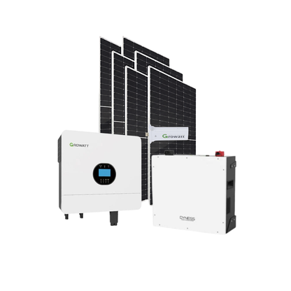 6KW MPPT Growatt Hybrid Inverter + 5.12kWh Dyness Lithium Battery + 6x 460W TIER 1 Solar Panel Combo Kit