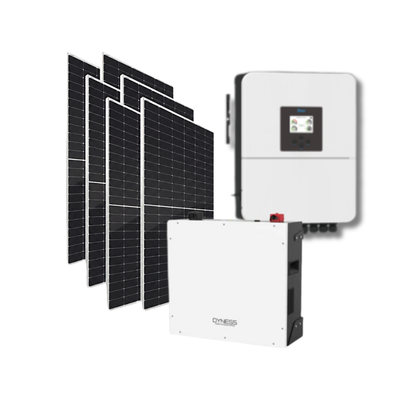 Deye 5KVA MPPT Hybrid Inverter + WIFI + 1x Dyness 5.12kWh Lithium Battery + 6x 460W Tier 1 Solar Panels Off Grid Combo