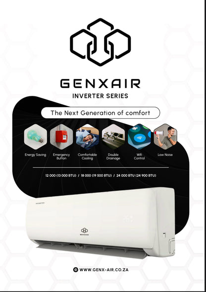 18 000 BTU GenXair Inverter Air Conditioner – Energy Efficient Smart Climate Control