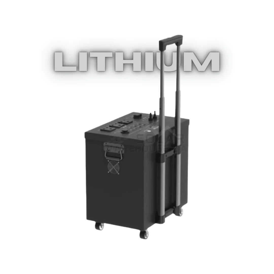 2.16kWh / 1520W INGLE MPPT 24V 90AH Lithium Plug & Play Trolley System Solar Ready