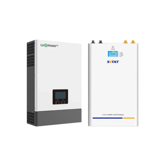5KVA / 5000W LUXPOWER Inverter + 5.09kWh SVOLT Lithium Battery Combo