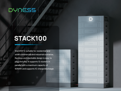 Dyness 40kWh Stack100 HV Battery Kit 8x S51100 + BDU Control Box