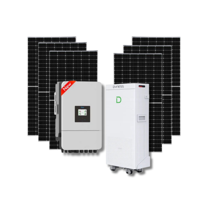 8KVA Deye Hybrid Inverter + 16.07kWh Dyness PowerBrick Max Battery + 6x 550W Tier 1 Solar Panel Backup Combo