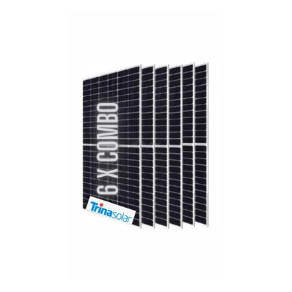 565W TRINA (Tier 1) Mono Crystal Solar Panels (6 Pack Combo)