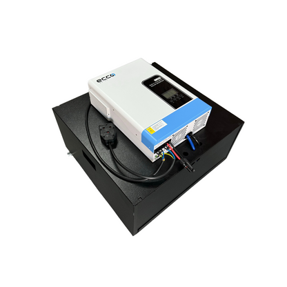 11KVA / 11000W 48V ECCO Hybrid Inverter Plug & Play System + 5.12kWh ECCO Lithium Battery (SOLAR READY)
