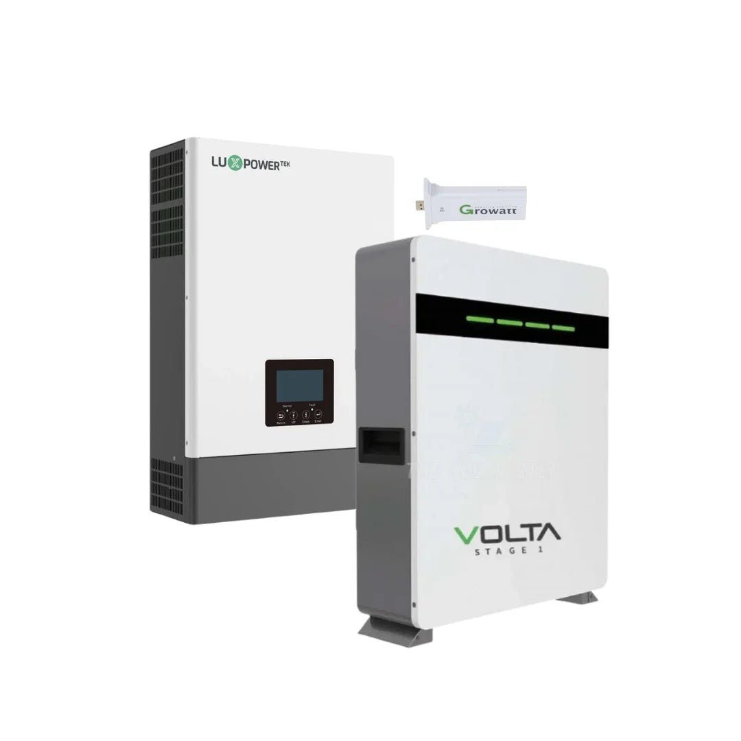 5KVA LuxPower Hybrid Inverter Load Shedding Combo + Volta Lithium Battery Stage 1 (5.12kWh)