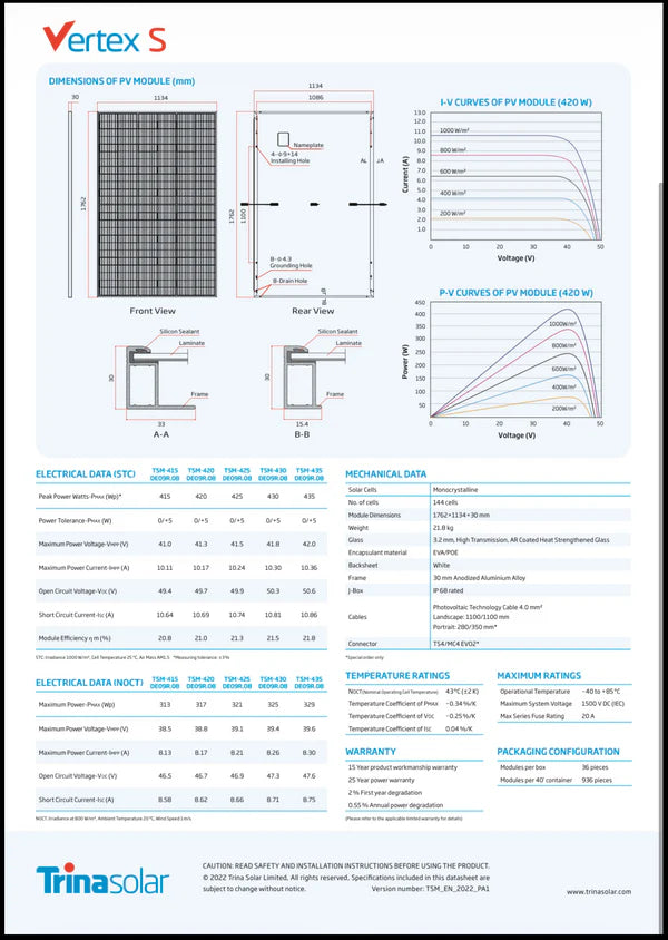 ECCO 3.5KVA / 3500W 100A MPPT Hybrid Inverter 24V + SVOLT 2.71kWh 100Ah Lithium Battery + 3x 420W Mono Solar Panels Back Up Power Kit